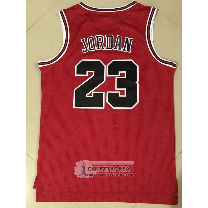 Camiseta Chicago Bulls Michael Jordan NO 23 1997-98 NBA Finals Mitchell & Ness Rojo